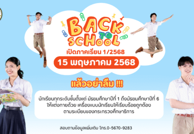 ตารางกิจกรรม เปิดภาคเรียนที่ 1/2568  วันที่ 15 พฤษภาคม 2568