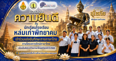 โรงเรียนหล่มเก่าพิทยาคม ขอแสดงความยินดีกับนักเรียนคนเก่ง